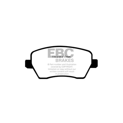 EBC PDKF1404 Nissan Ultimax Front Brake Pad & Plain Disc Kit (Inc. Micra K13 & Note) 2 | ML Performance UK Car Parts