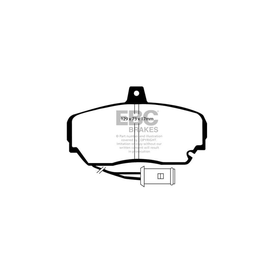 EBC PD11KF989 Honda Legend Greenstuff Front Brake Pad & GD Disc Kit - Girling/TRW Caliper 2 | ML Performance UK Car Parts