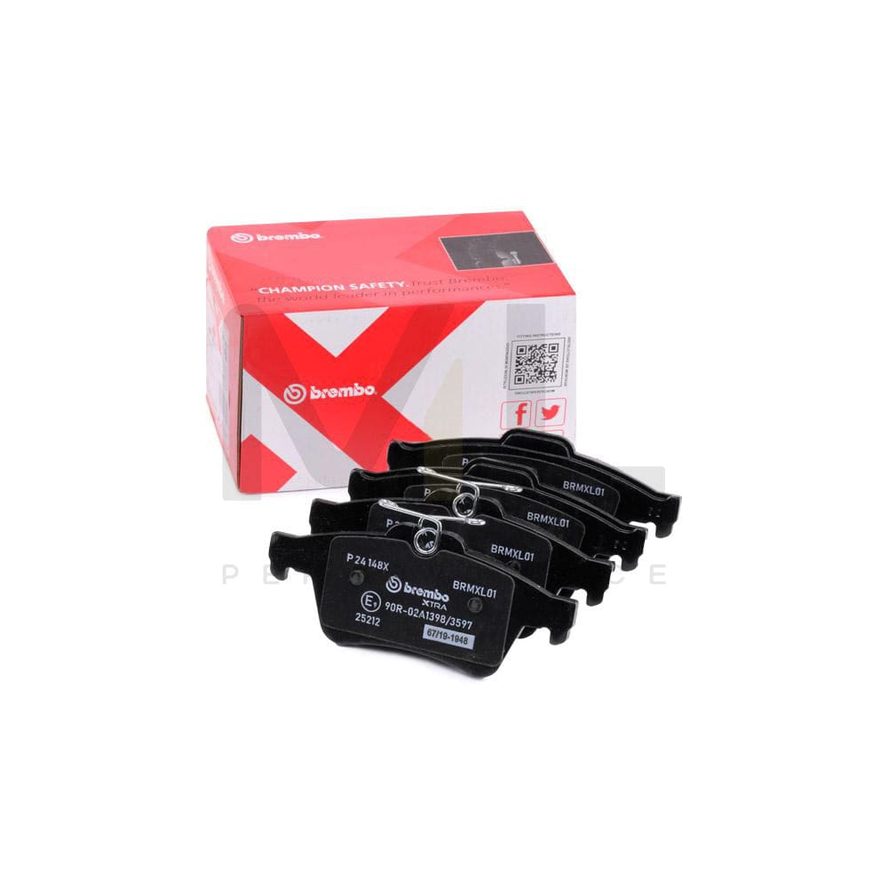 Brembo P 24 148X Brake Pad Set Excl. Wear Warning Contact | ML Performance Car Parts