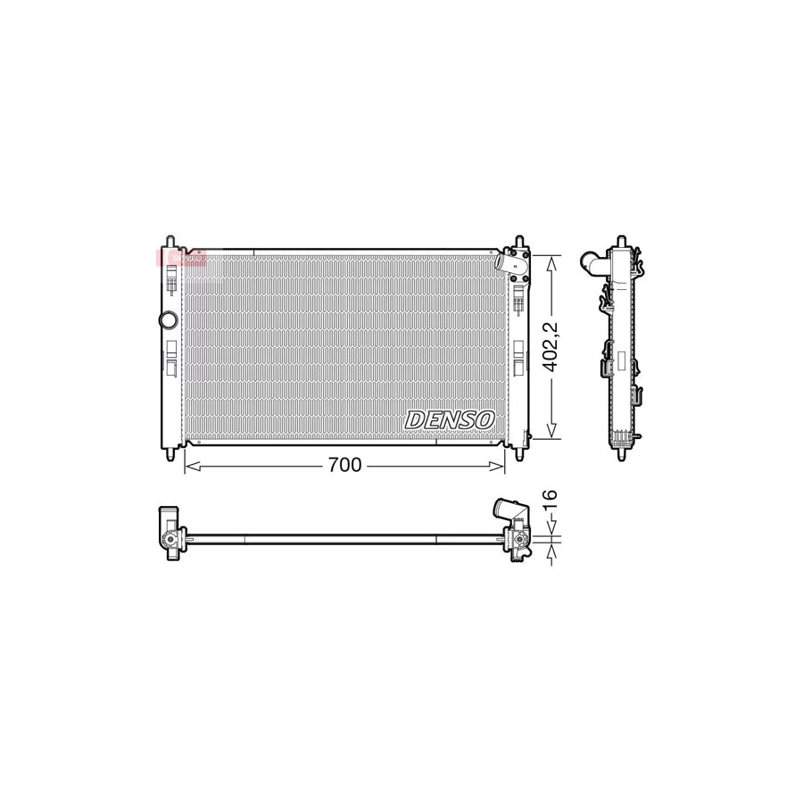 Denso DRM45050 Drm45050 Engine Radiator For Mitsubishi Asx Off-Road (Ga0) | ML Performance UK