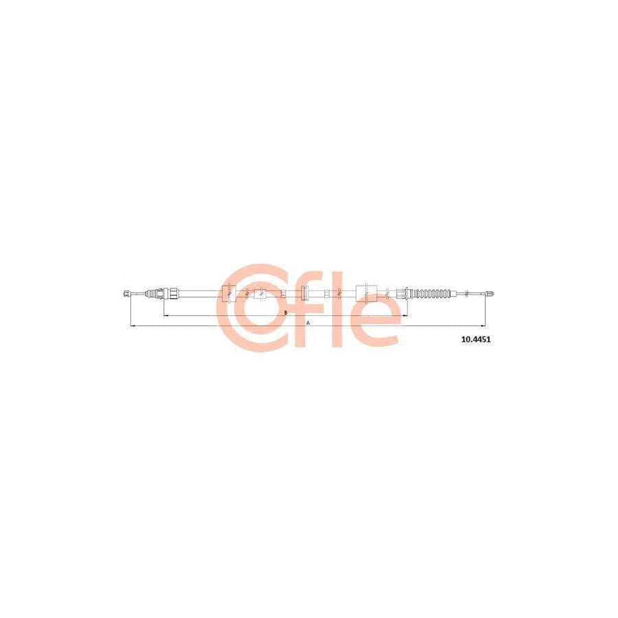 Cofle 10.4451 Hand Brake Cable For Jaguar X-Type