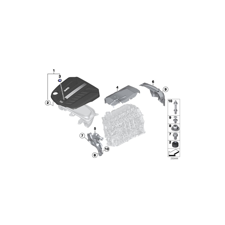 Genuine BMW 11148513351 F11 F10 F02 Acoustic Cover Front (Inc. 750dX, 750LdX & M550dX) | ML Performance UK Car Parts