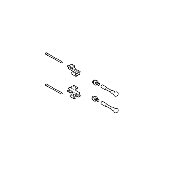 Genuine Lexus 04947-0W020 RC-F Front Pad Fitting Kit