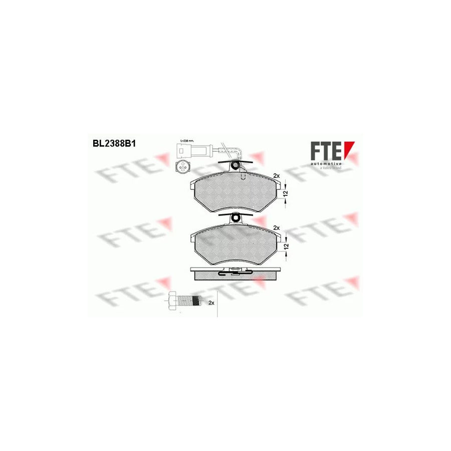 Fte BL2388B1 Brake Pad Set | ML Performance UK Car Parts