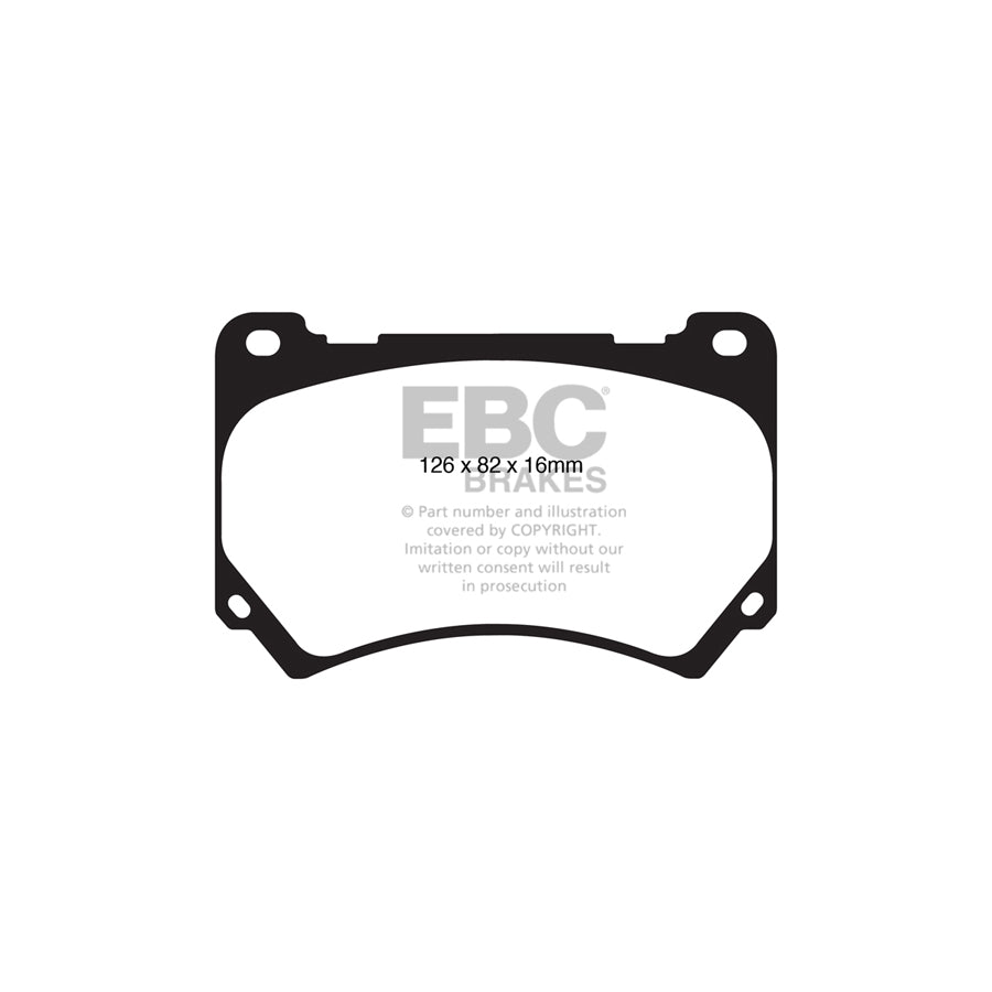 EBC DP41849R Hyundai Equus Yellowstuff Front Brake Pads 2 | ML Performance UK Car Parts