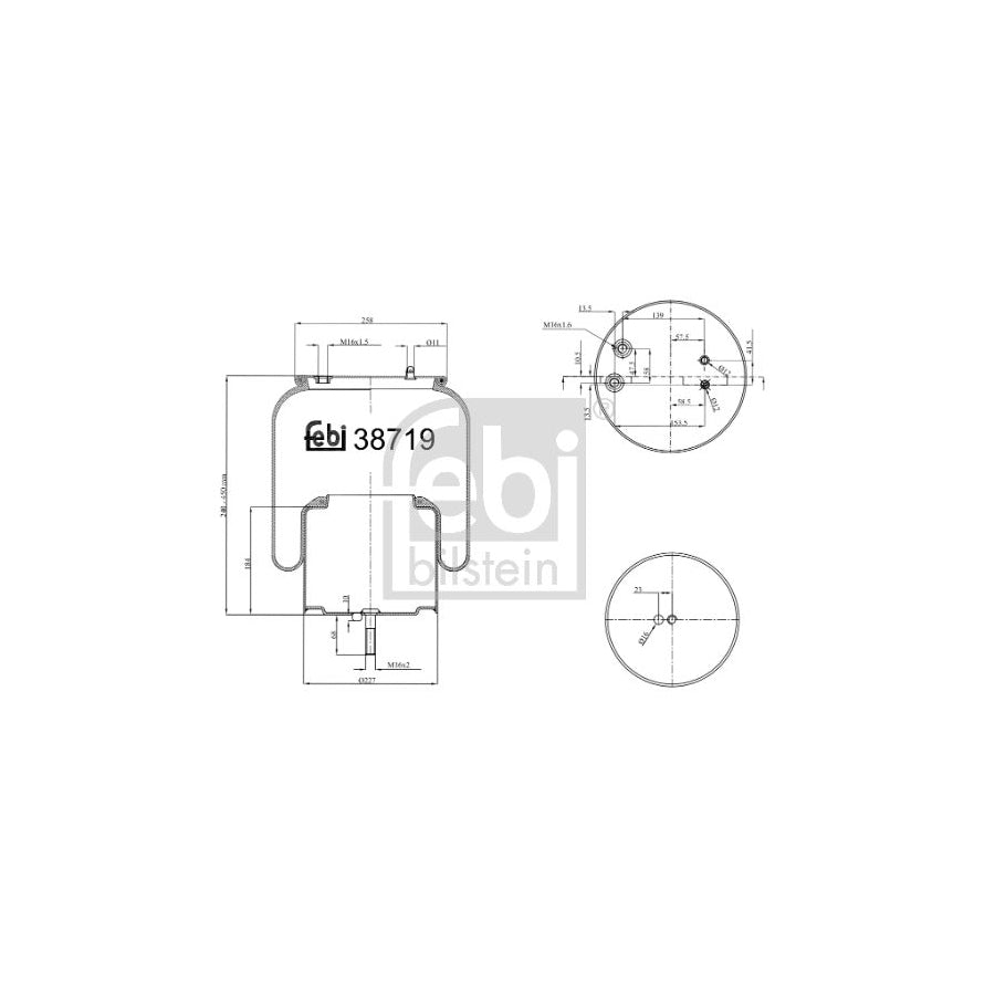 Febi Bilstein 38719 Boot, Air Suspension