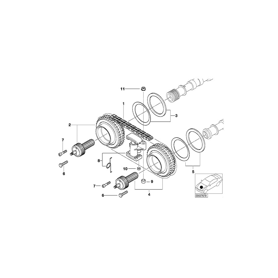 Genuine BMW 11367830682 E39 E52 Vanos Gearbox, Inlet (Inc. M5 & Z8) | ML Performance UK Car Parts