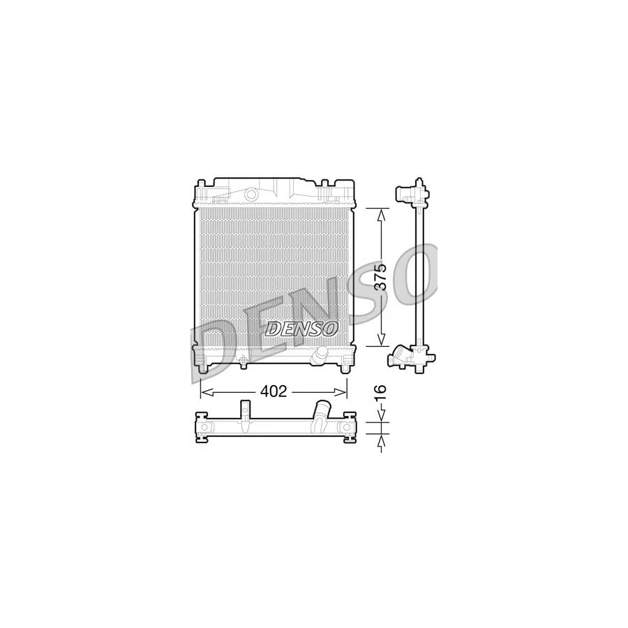 Denso DRM50077 Drm50077 Engine Radiator For Toyota Iq (Aj10) | ML Performance UK