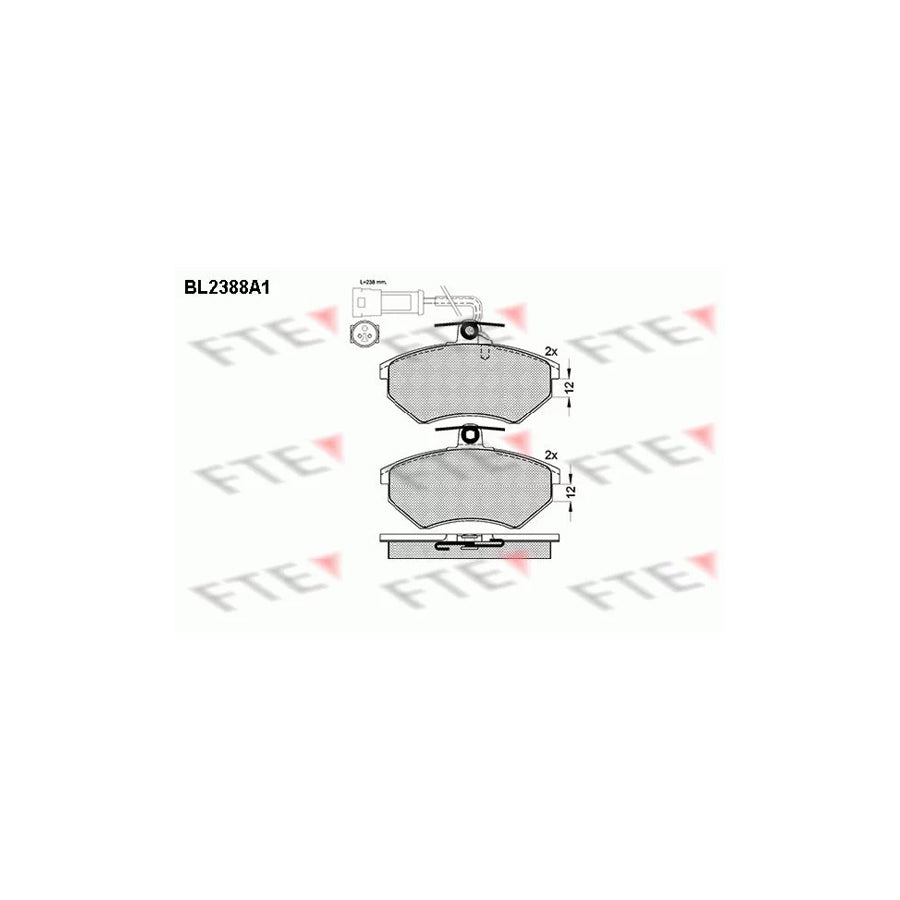 Fte BL2388A1 Brake Pad Set | ML Performance UK Car Parts