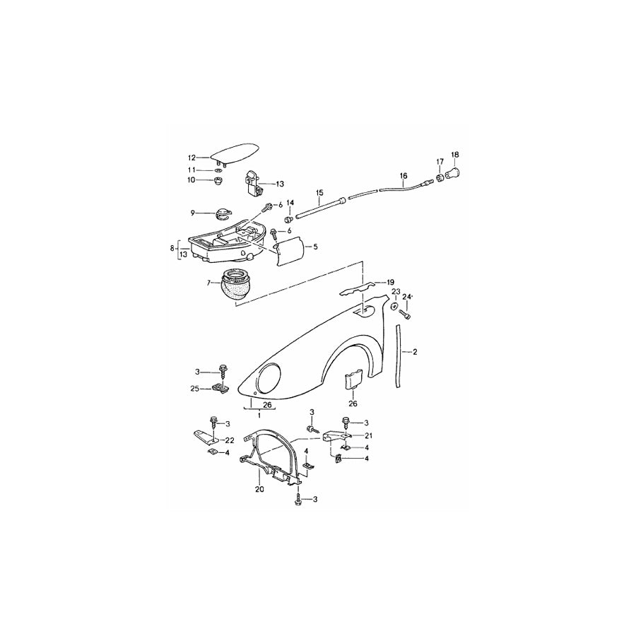 Genuine Porsche Fuel Flap Porsche 993 | ML Performance UK Car Parts