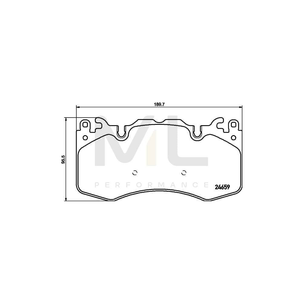 Hella 8DB 355 016-151 Brake Pad Set Not Prepared For Wear Indicator | ML Performance Car Parts