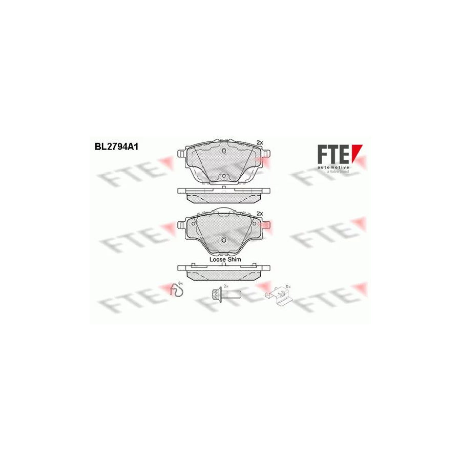 Fte 9010987 Brake Pad Set | ML Performance UK Car Parts