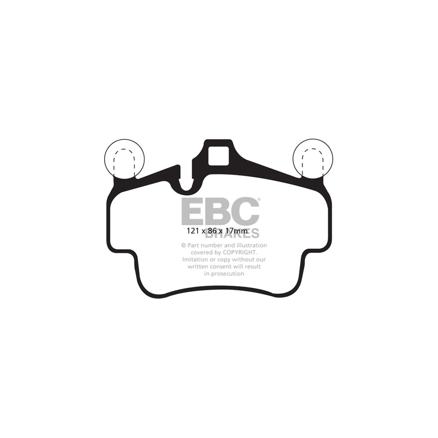 EBC PLK1082R Porsche 911 (997) Orangestuff Pads and Brake Line Track Pack - Brembo Caliper 3 | ML Performance UK Car Parts