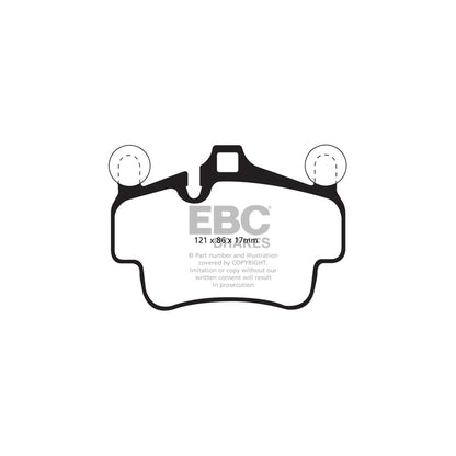 EBC PLK1082R Porsche 911 (997) Orangestuff Pads and Brake Line Track Pack - Brembo Caliper 3 | ML Performance UK Car Parts