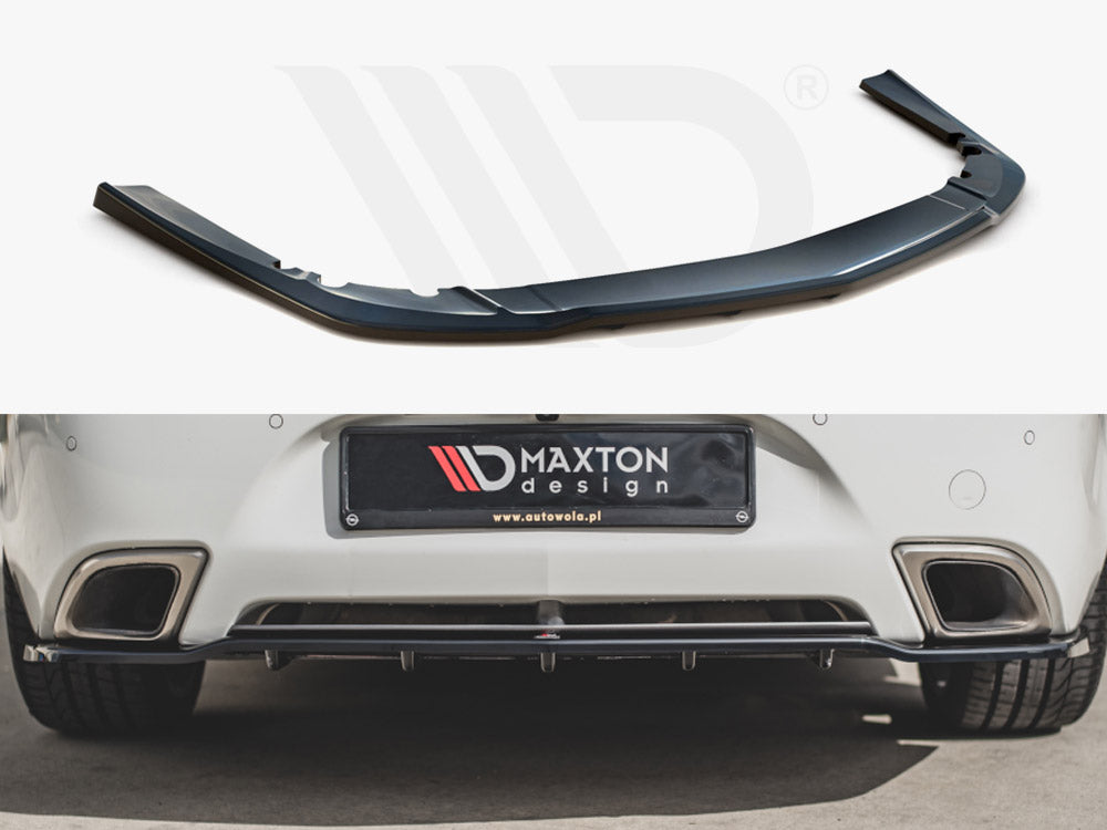 Maxton Design OP-IS-1F-OPC-RD1T Central Rear Splitter (w/ Vertical Bars) Opel/vauxhall Insignia MK1 VXR/OPC Facelift (2013-2017) | ML Performance UK Car Parts