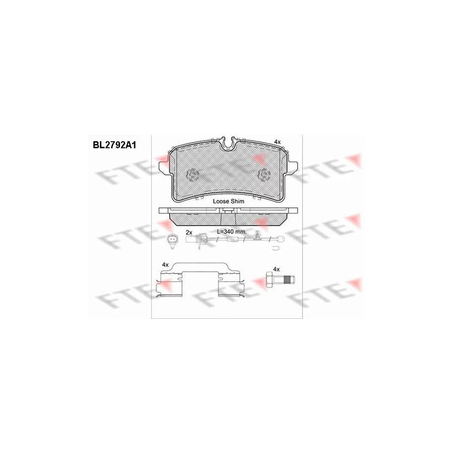 Fte 9010985 Brake Pad Set | ML Performance UK Car Parts