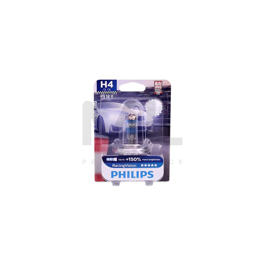 PHILIPS RacingVision 12342RVB1 Bulb, spotlight H4 12V 60/55W P43t-38 Halogen | ML Performance Car Parts