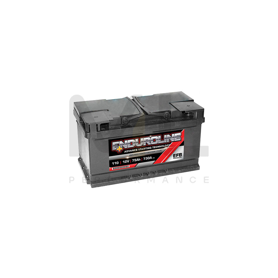 110 EFB Enduroline Start Stop Car Battery 75Ah | Car Batteries UK | ML Performance Car Parts