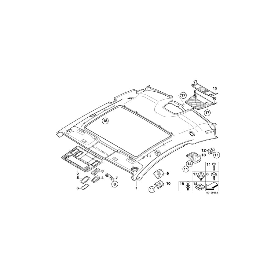 Genuine BMW 51167110249 E63 Bracket Clothing Hook (Inc. 650i, 635d & 630i) | ML Performance UK Car Parts