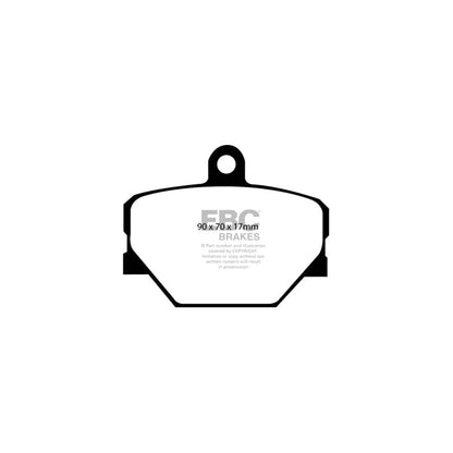 EBC PD03KF1291 Smart Yellowstuff Front Brake Pad & Plain Disc Kit 2 | ML Performance UK Car Parts