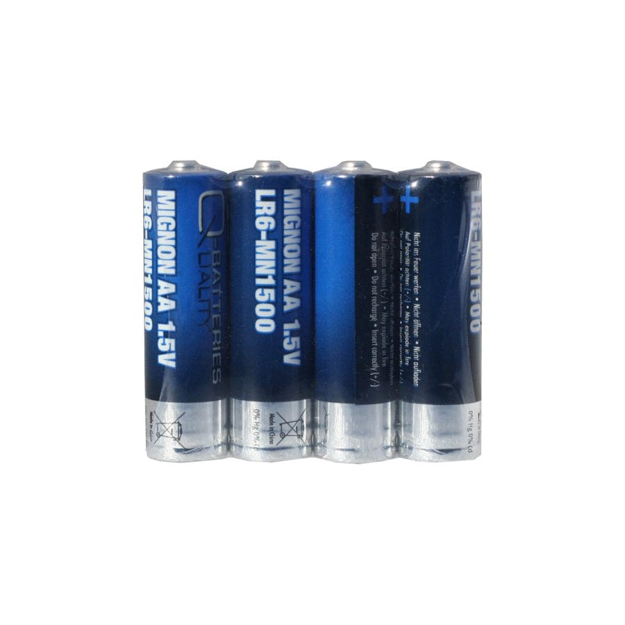 Q-Batteries Mignon AA LR06 1.5V Alkaline Batteries 4pcs Foil | ML Performance UK Car Parts