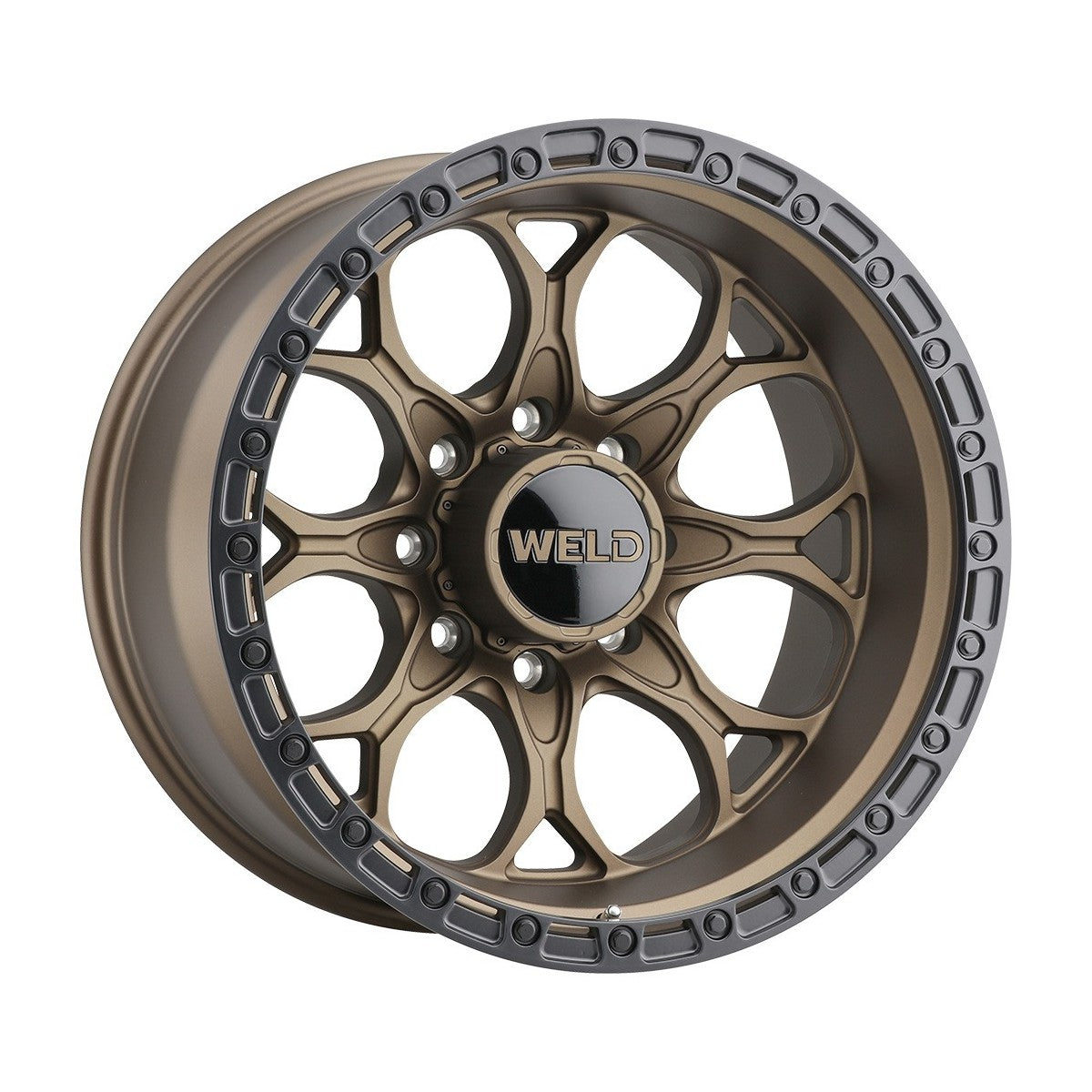 Weld W10600017476 Ledge 8 W106 Wheel 20x10 8x170 ET-18 BS4.75 Satin Bronze - Satin Black