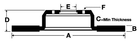 TAROX 1557 Rear Brake Discs with Rear axle (bearing)