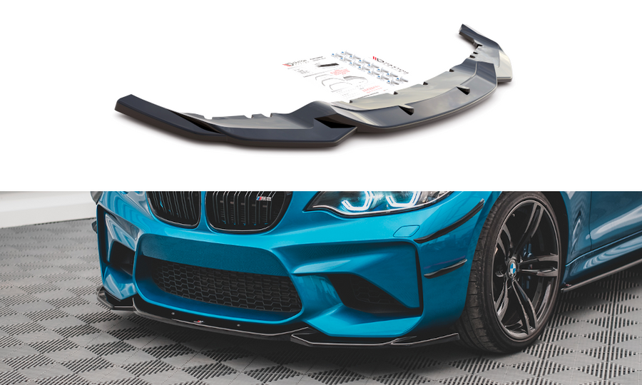 Maxton Design BM-2-87-M-FD3T Front Splitter V.3 BMW M2 F87 | ML Performance UK Car Parts