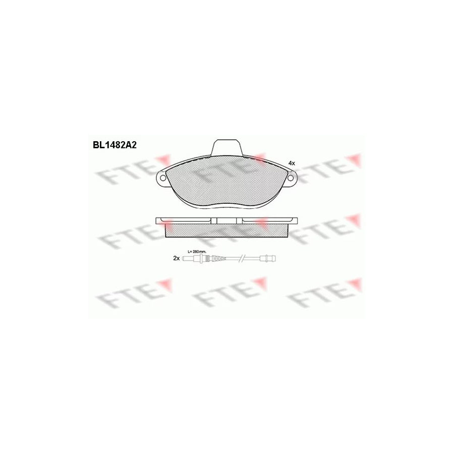 Fte BL1482A2 Brake Pad Set | ML Performance UK Car Parts