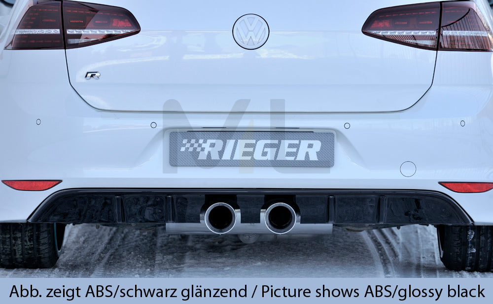 Rieger 00059568 VW Mk7 Golf R Rear Diffuser 4 | ML Performance UK Car Parts