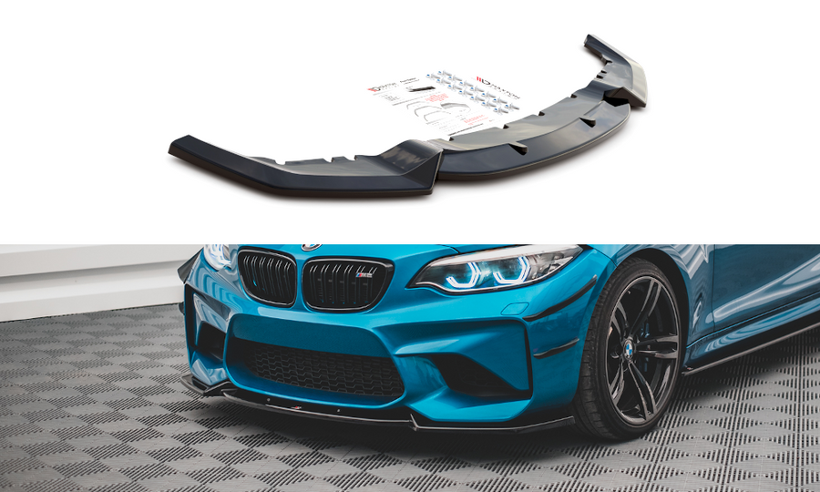 Maxton Design BM-2-87-M-FD2T Front Splitter V.2 BMW M2 F87 | ML Performance UK Car Parts