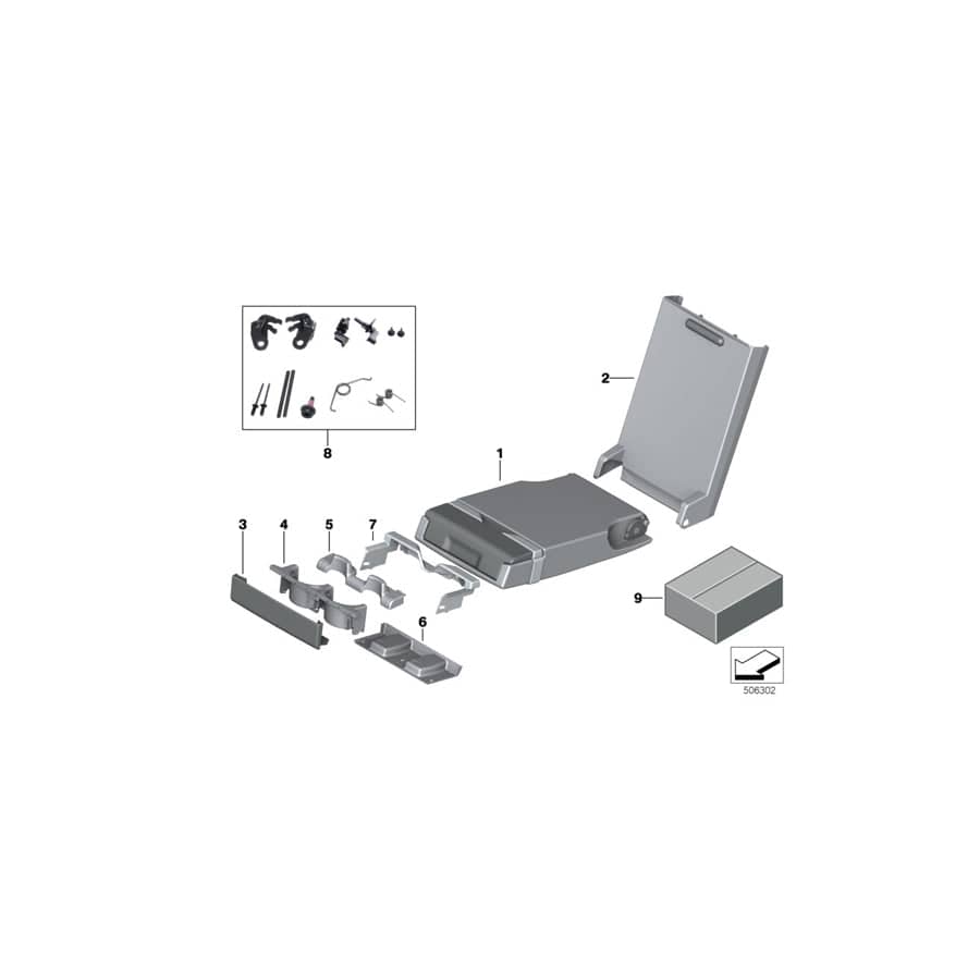 Genuine BMW 52207348432 G30 G31 Frame For Cup Holder CHROM MATT (Inc. 540i, 518d & 540dX) | ML Performance UK Car Parts