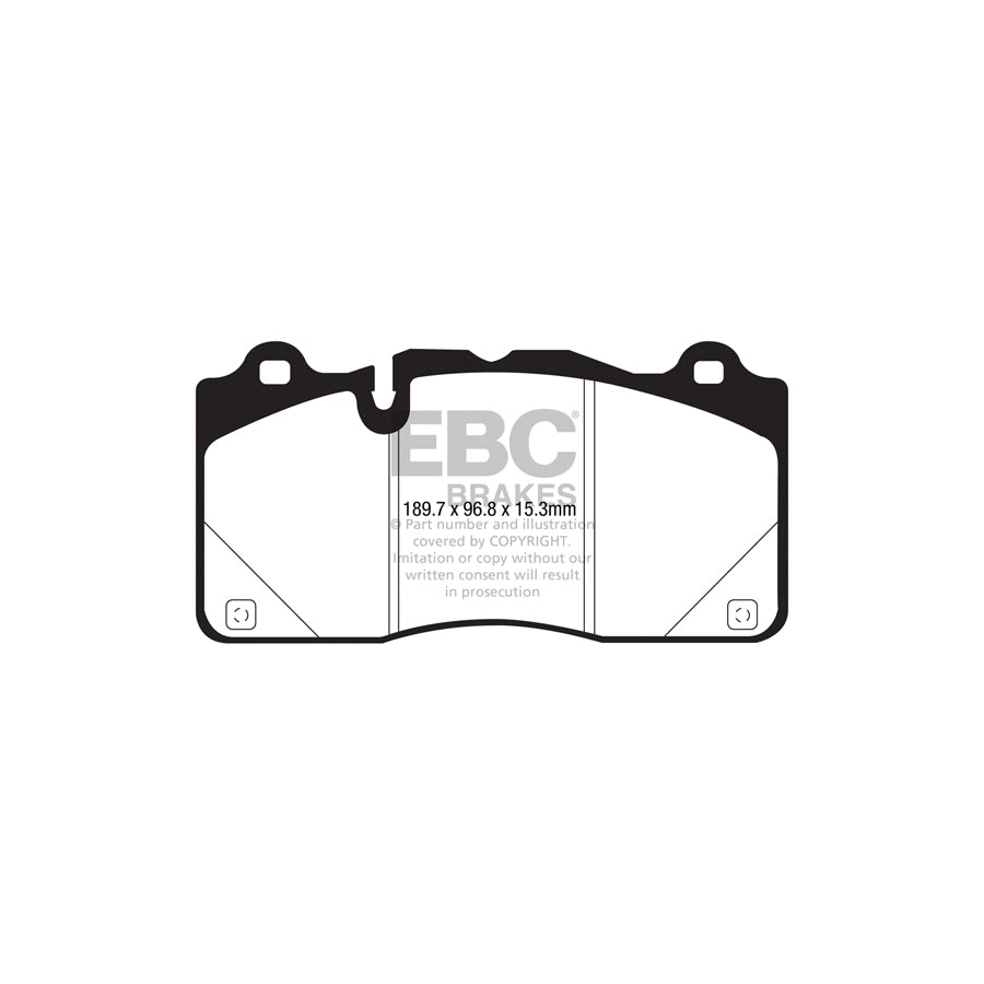 EBC DP43050R Cadillac CTS-V Yellowstuff Front Brake Pads 2 | ML Performance UK Car Parts