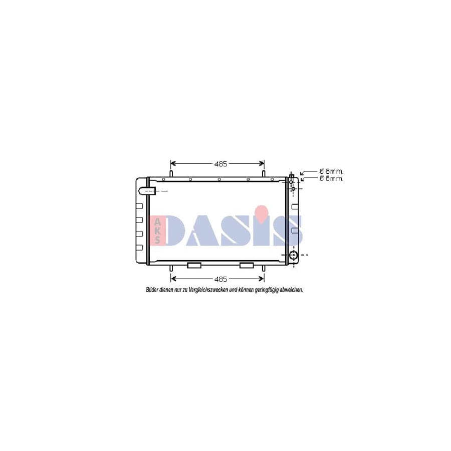 AKS Dasis 370510N Engine Radiator For Land Rover 110/127 (Ldh) | ML Performance UK