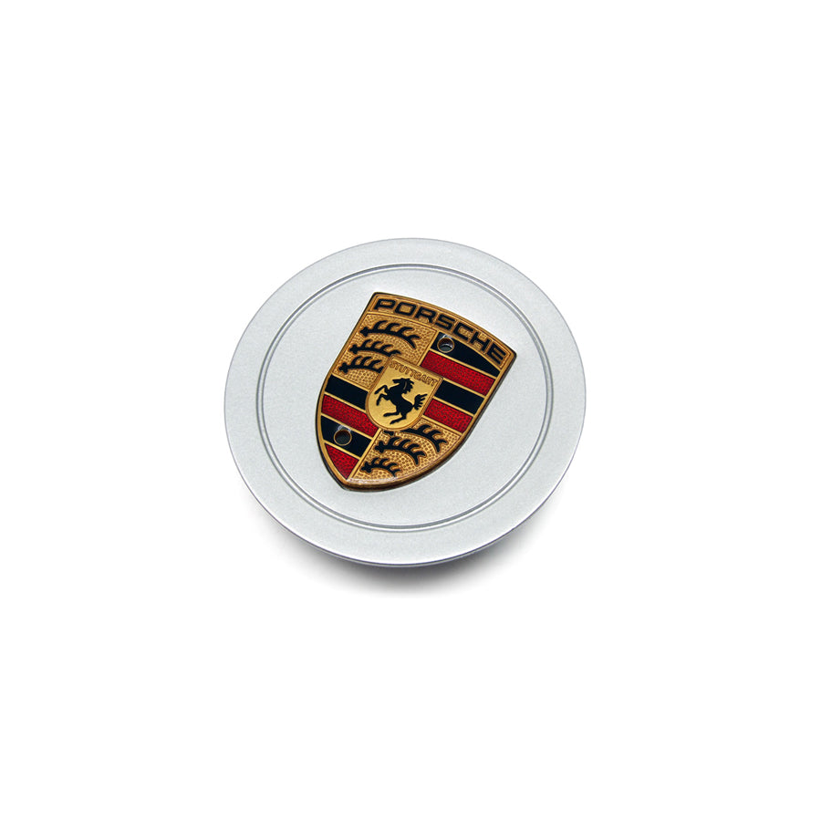 Genuine Porsche Wheel Cap Silver With Gold Crested For Porsche | ML Performance UK Car Parts