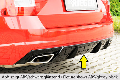 Rieger 00099338 Skoda 5E Octavia RS Rear Diffuser 1 | ML Performance UK Car Parts