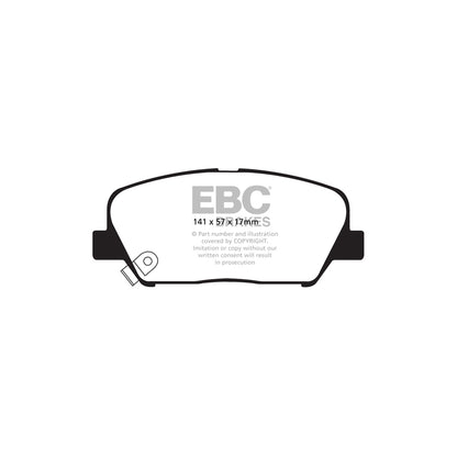 EBC DP41856R Hyundai Genesis Yellowstuff Front Brake Pads 2 | ML Performance UK Car Parts