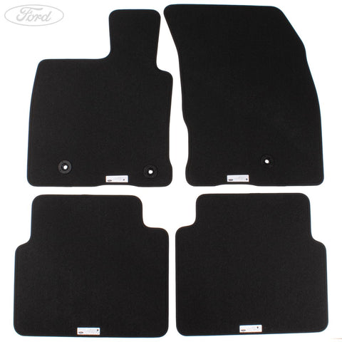 GENUINE FORD 2414785 KUGA VELOUR FLOOR MATS FRONT AND REAR, BLACK | ML Performance UK