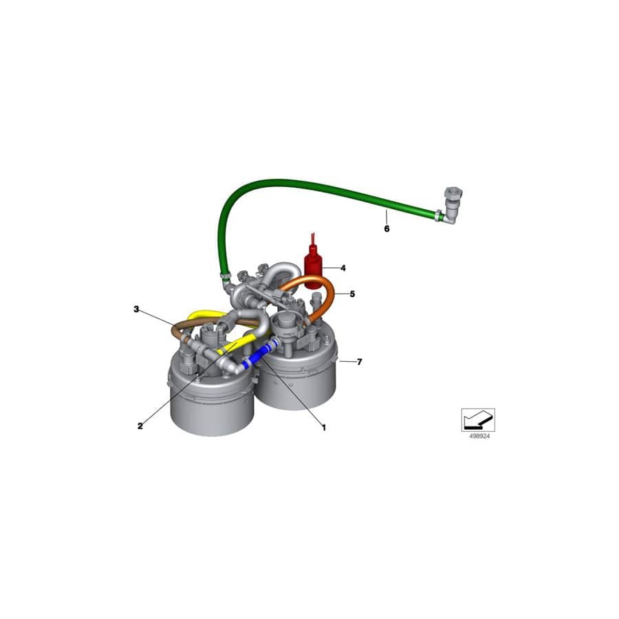 Genuine BMW 16008428621 Fuel Pipe T-PCS. > HP2 (Inc. M6 GT3) | ML Performance UK Car Parts