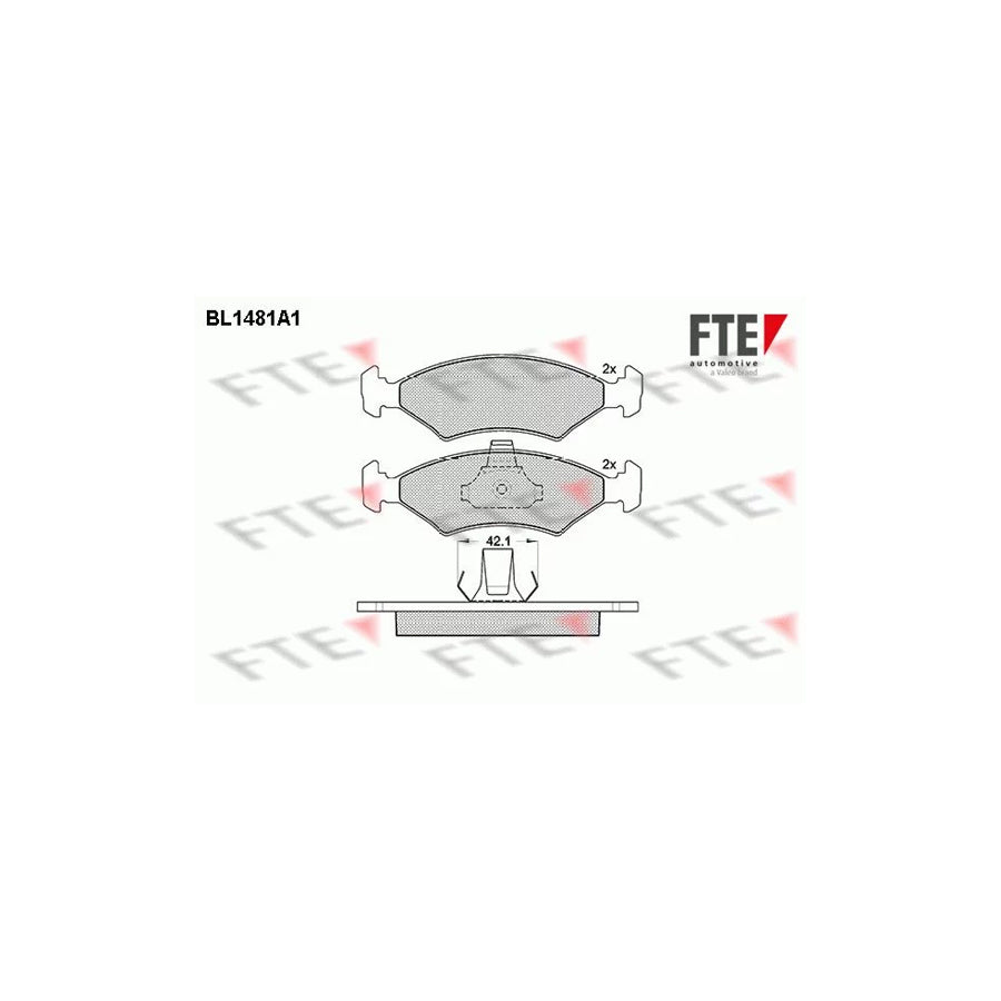 Fte BL1481A1 Brake Pad Set | ML Performance UK Car Parts