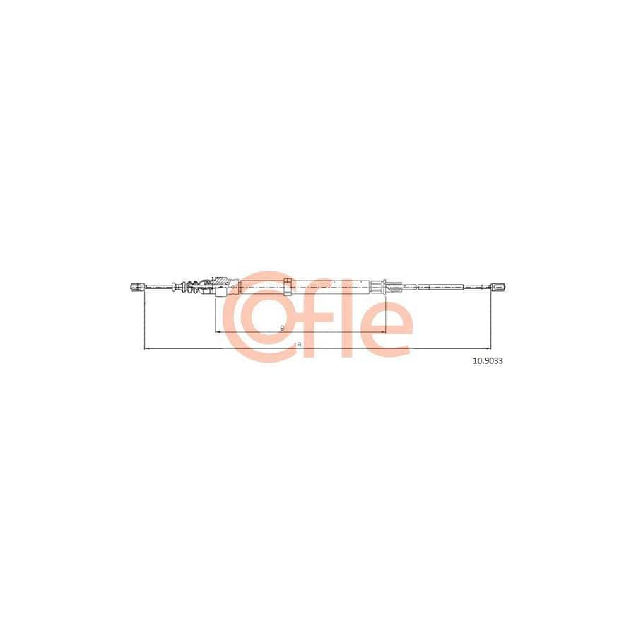 Cofle 92.10.9033 Hand Brake Cable