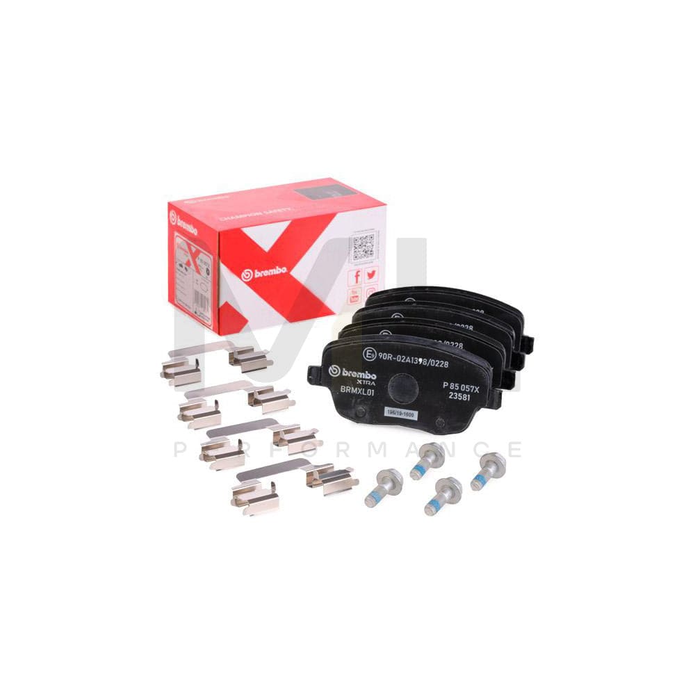 Brembo P 85 057X Brake Pad Set Excl. Wear Warning Contact, With Brake Caliper Screws | ML Performance Car Parts