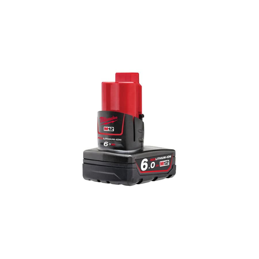 Milwaukee Power Tools MILM12B6 M12 B6 REDLITHIUM-ION Battery Pack 12V 6.0Ah Li-ion | ML Performance UK