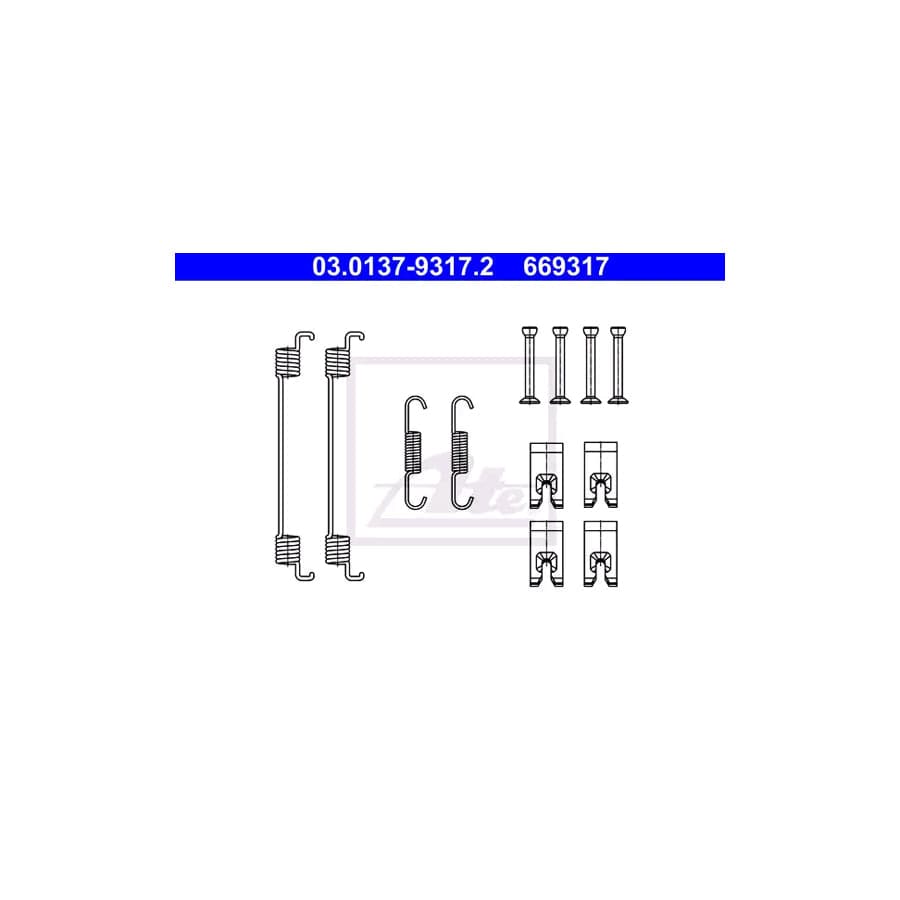 ATE 03.0137-9317.2 Accessory Kit, Brake Shoes | ML Performance UK Car Parts