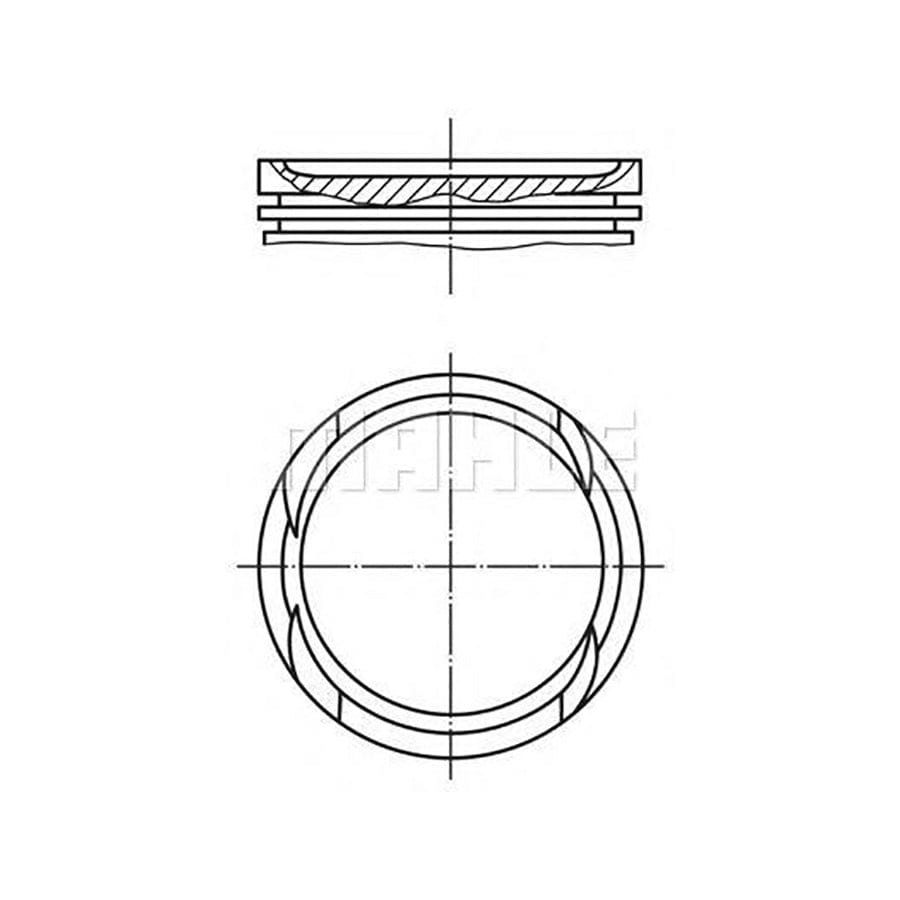 MAHLE ORIGINAL 009 82 00 Piston for FIAT Stilo Hatchback (192) 83 mm, with piston rings | ML Performance Car Parts