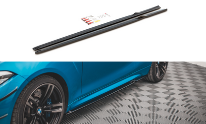 Maxton Design BM-2-87-M-SD2T Side Skirts Diffusers V.2 BMW M2 F87 | ML Performance UK Car Parts