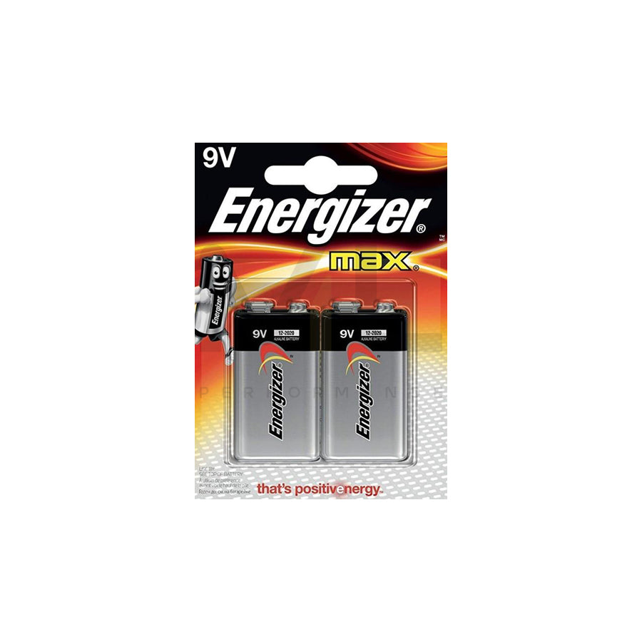 ENERGIZER 6LR61 / 6LF22, Max E300115801 Battery 9V, standard, 2 | ML Performance Car Parts