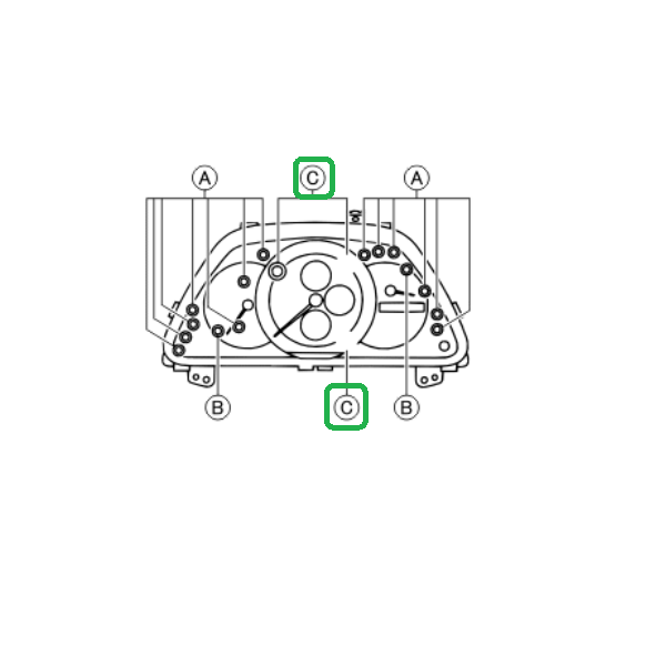 Genuine Lexus 90010-06038 IS Phase 1 Instrument Bulb C