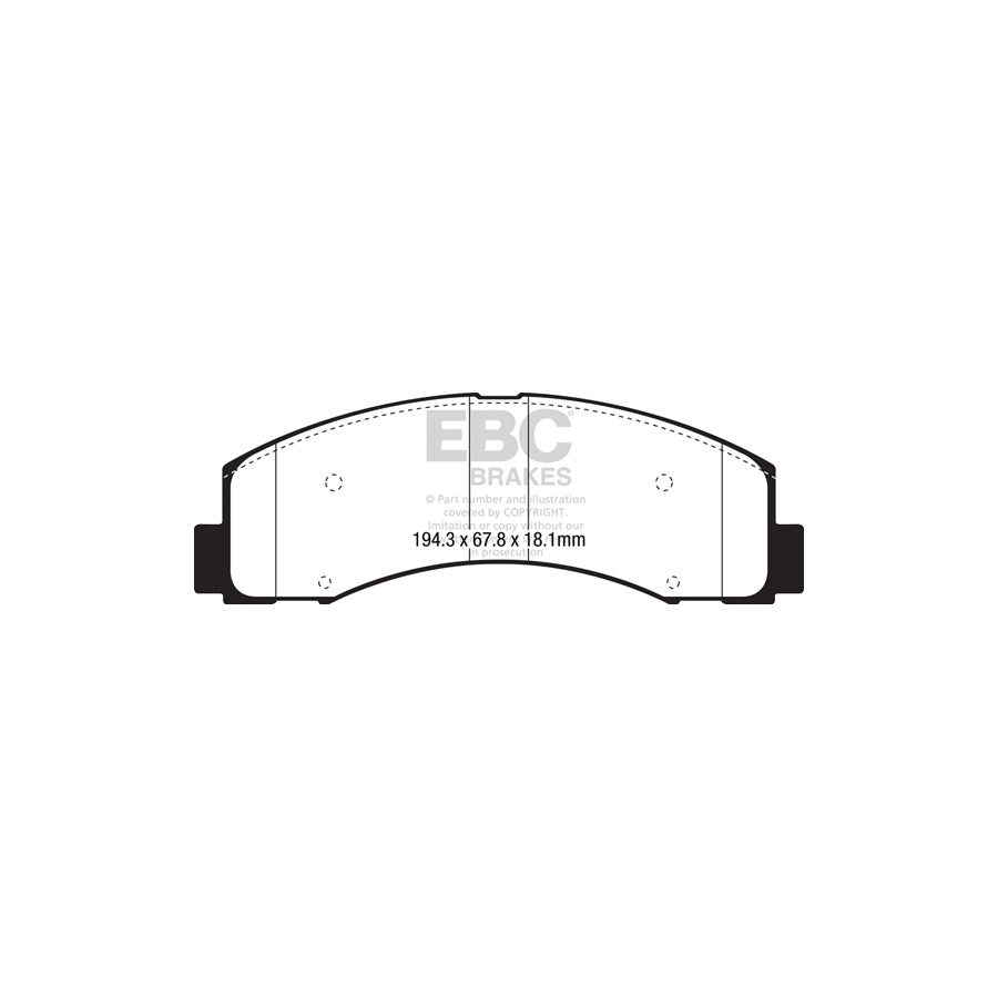 EBC DP63088 Ford F-150 Greenstuff Front Brake Pads 2 | ML Performance UK Car Parts