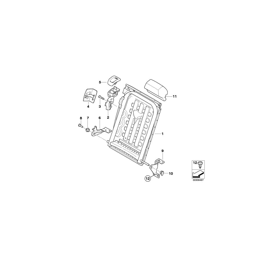 Genuine BMW 52209143604 E71 E70 E72 Metal Mount, Armrest, Center (Inc. X5 3.0sd, X5 M50dX & X5 40dX) | ML Performance UK Car Parts